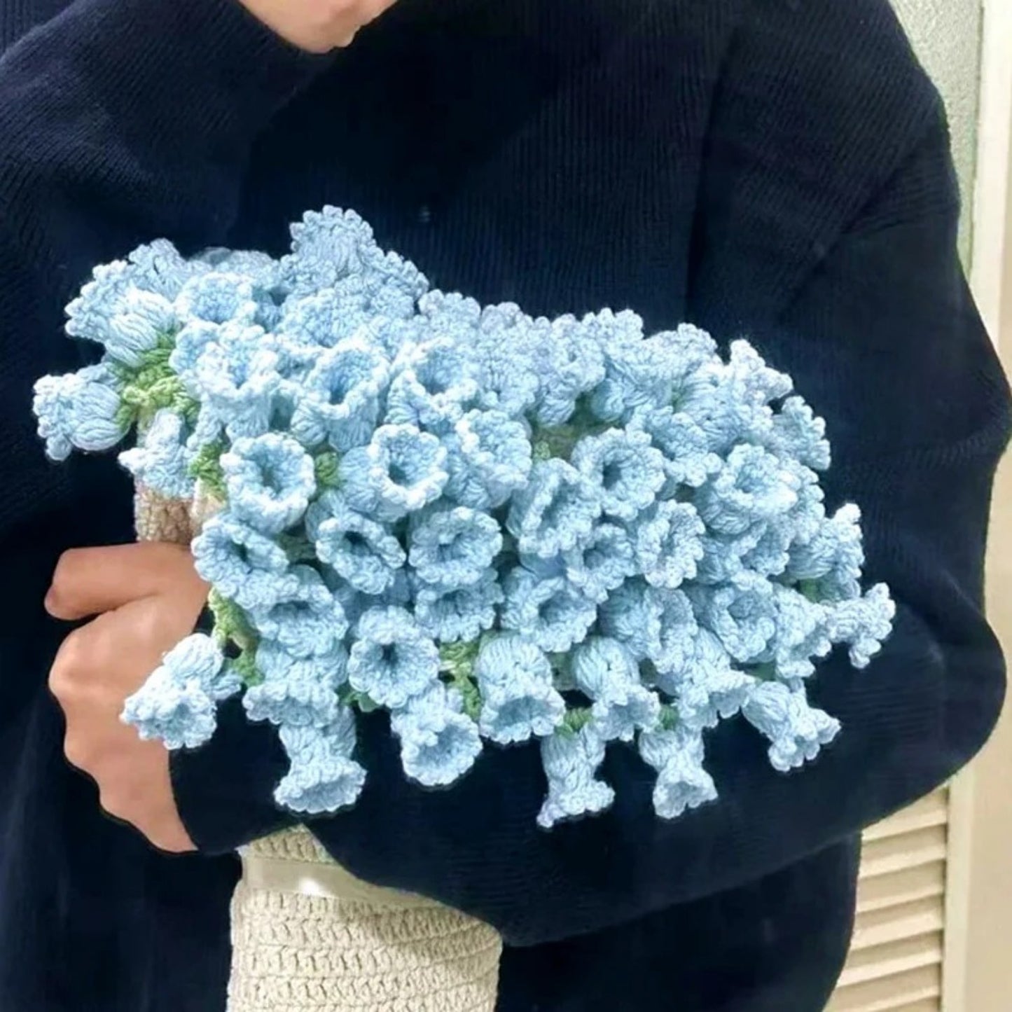 Hand-woven Floral Blanket DIY Kit & Ready-Made Gift for Mother's Day Valentine's Day