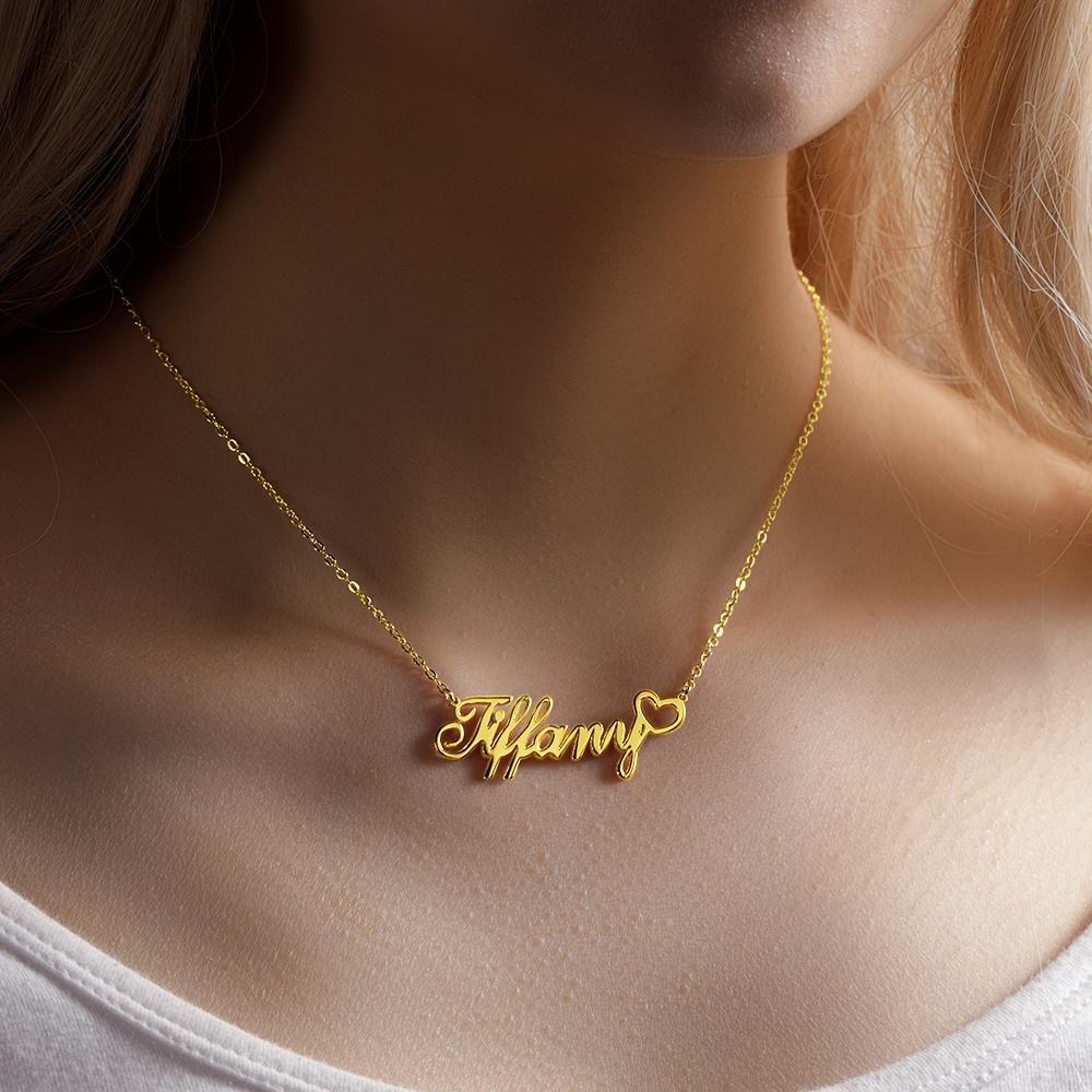 Soufeel Gold "Carrie" Style Name Necklace Gifts For Her
