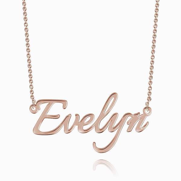 Soufeel Gold "Carrie" Style Name Necklace Gifts For Her