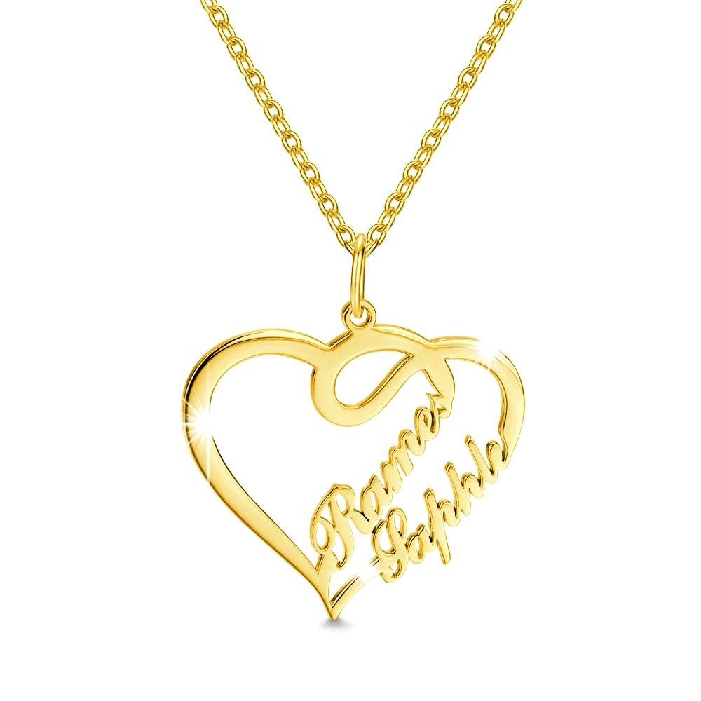 Soufeel Gold "Carrie" Style Name Necklace Gifts For Her