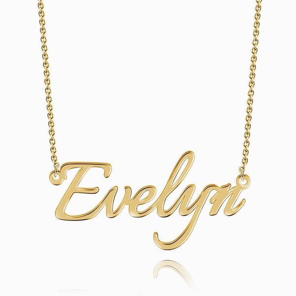 Soufeel Gold "Carrie" Style Name Necklace Gifts For Her