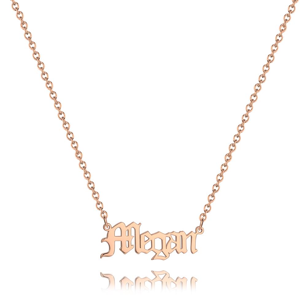 Soufeel Gold "Carrie" Style Name Necklace Gifts For Her