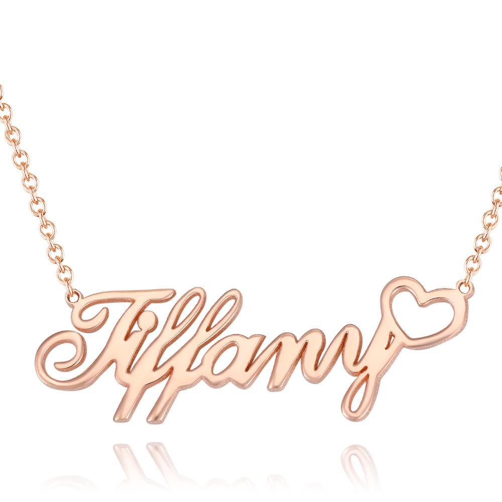 Soufeel Gold "Carrie" Style Name Necklace Gifts For Her