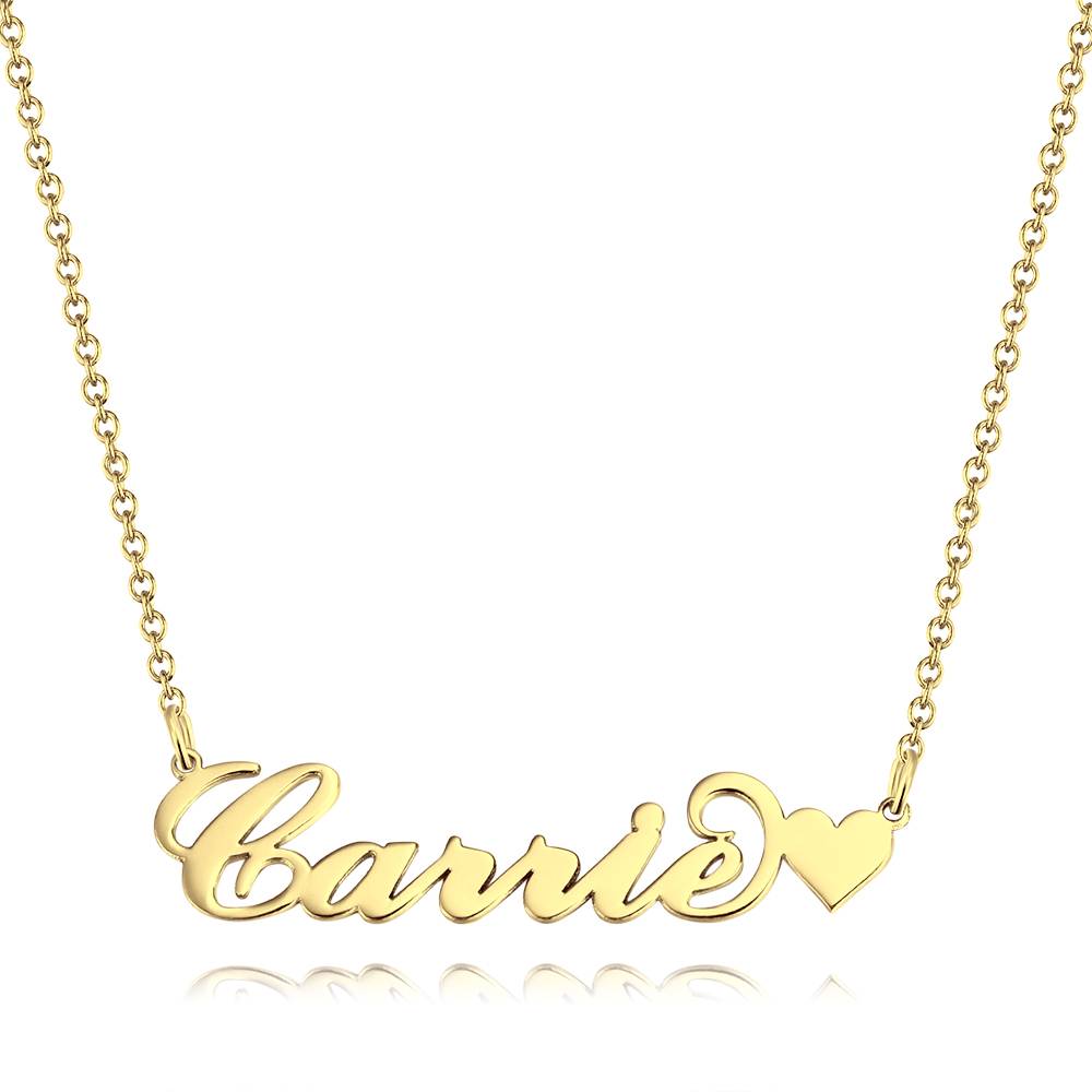 Soufeel Gold "Carrie" Style Name Necklace Gifts For Her