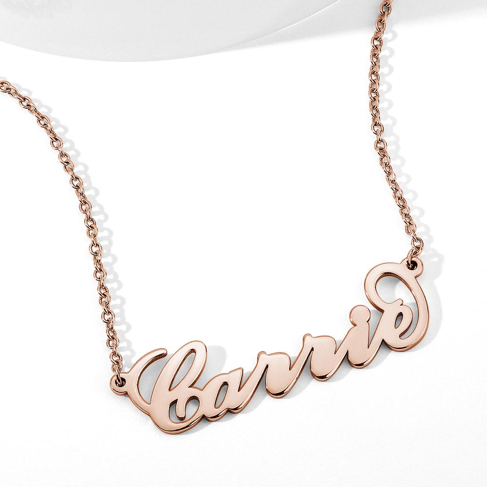 Soufeel Gold "Carrie" Style Name Necklace Gifts For Her