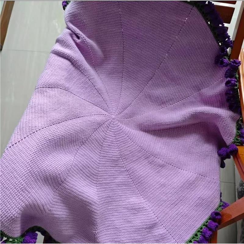 Hand-Knitted Rose Blanket Bouquet Blanket Diy Material Package Hand-Woven Flower Blanket Gift For Her