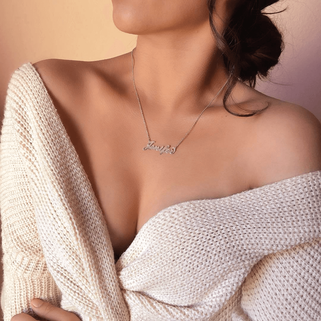 Soufeel Gold "Carrie" Style Name Necklace Gifts For Her