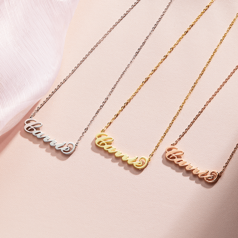 Soufeel Gold "Carrie" Style Name Necklace Gifts For Her