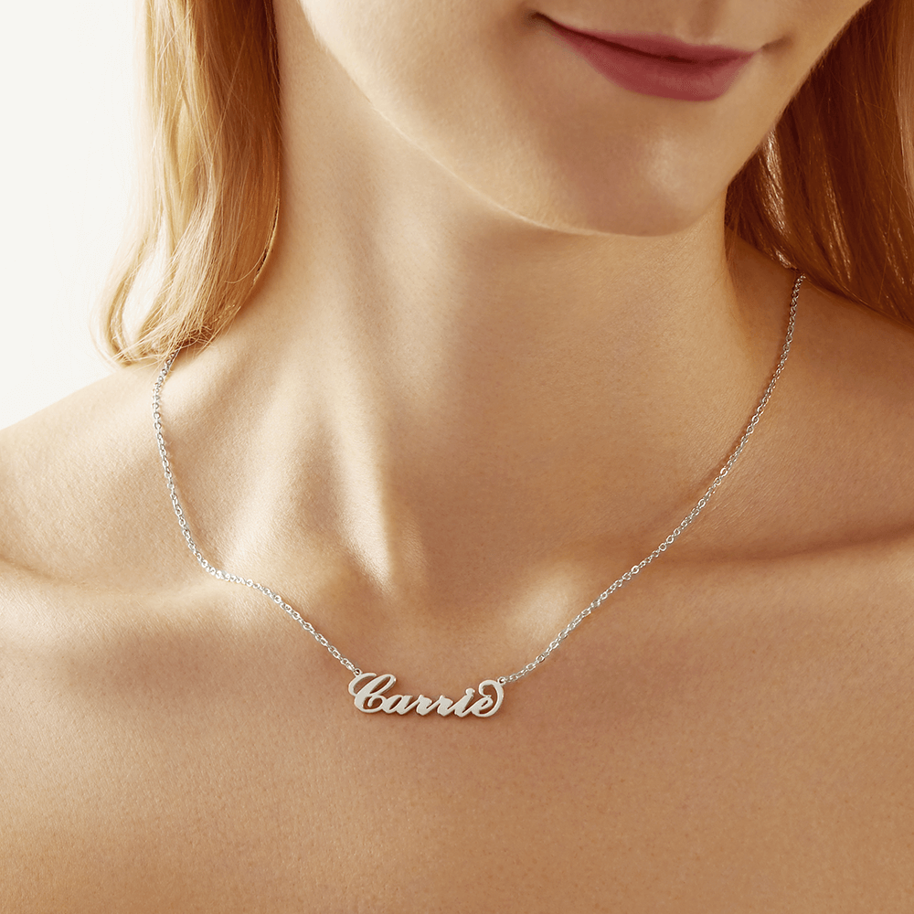 Soufeel Gold "Carrie" Style Name Necklace Gifts For Her