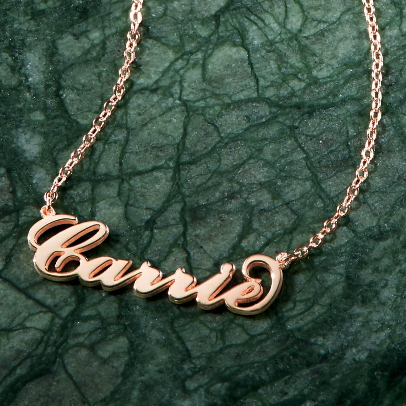 Soufeel Gold "Carrie" Style Name Necklace Gifts For Her